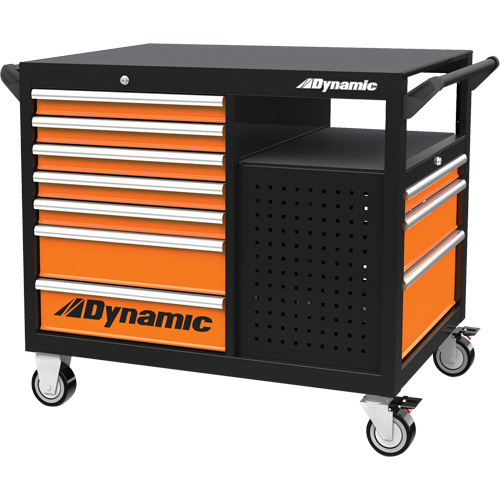 industrial Cart, 2 Tiers, 45" x 40" x 28-3/4" We Share Industrial Supply