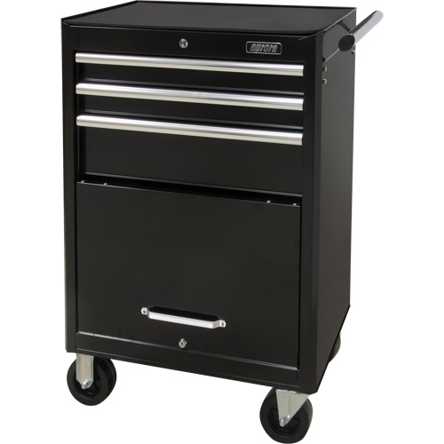 Chariot &agrave; outils industriel, 3 tiroirs, 29-4/5" la x 21-1/5" p x 38-4/5" h, Noir We Share Industrial Supply