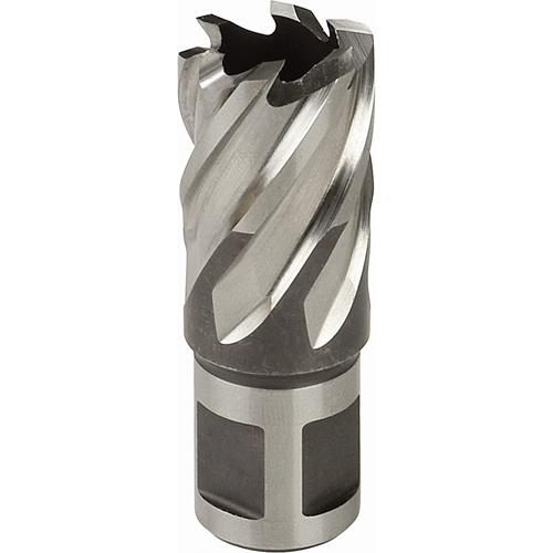 Fraise annulaire, Diam&egrave;tre de 3/4", Acier rapide, Profondeur de la coupe de 3", Tige 3/4" We Share Industrial Supply