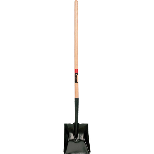 Square Point Shovel, Wood, Tempered Steel Blade, Straight Handle, 42" Long We Share Industrial Supply