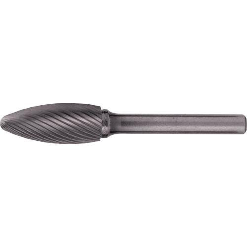 Fraises au carbure solide - Forme de flamme CLEVELAND, 1/8" dia., 1/8" Tige We Share Industrial Supply