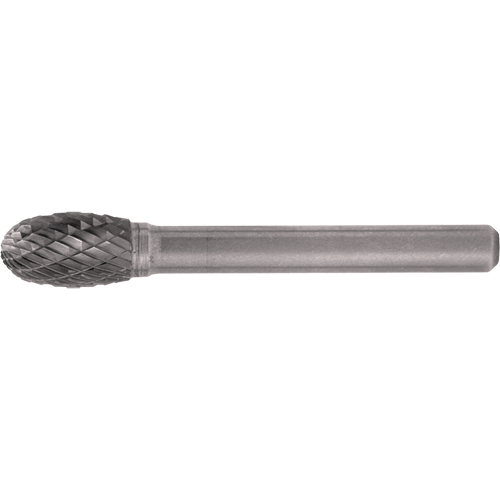 CLEVELAND Solid Carbide Burrs - Oval Shape, SE-5, 1/2" Dia., 1/4" Shank, 7/8" Depth of Cut We Share Industrial Supply