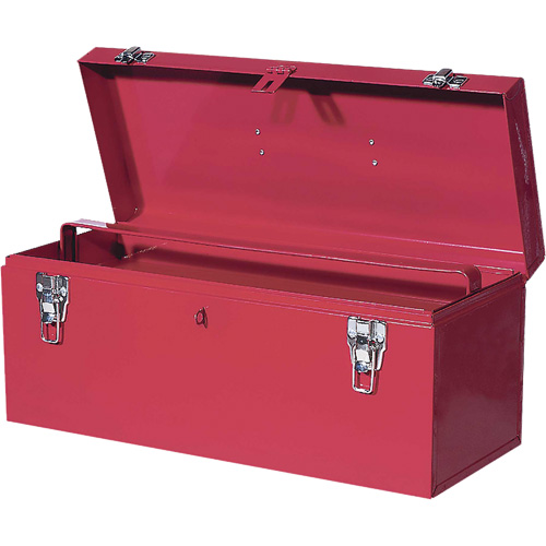 TB21 Boîte &agrave; outils en acier, 8-3/4" P x 20" la x 9-3/8" h, Rouge We Share Industrial Supply