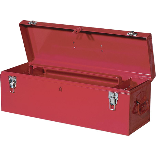 TB26 Boîte en acier pour outils manuels, 8-3/4" P x 26" la x 9-3/8" h, Rouge We Share Industrial Supply