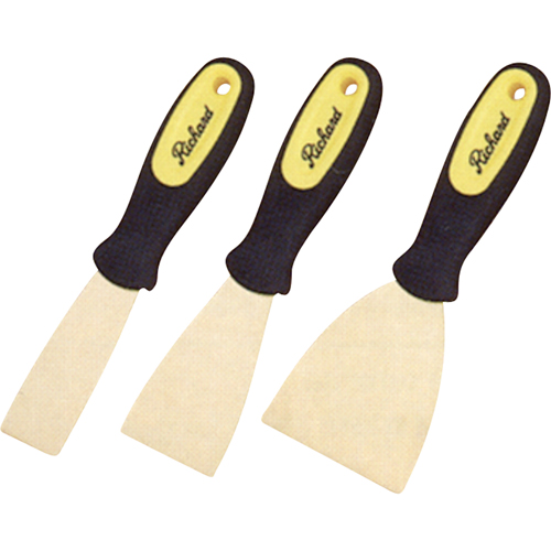 Couteaux rigides pour mastic, 2", Lame en Laiton We Share Industrial Supply