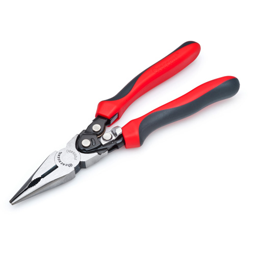 Pro Series Dual Material Long Nose Compound Action Cutting Pliers, 9" L We Share Industrial Supply