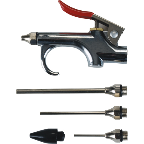 Blow Gun Kit with 5 Interchangeable Tips We Share Industrial Supply
