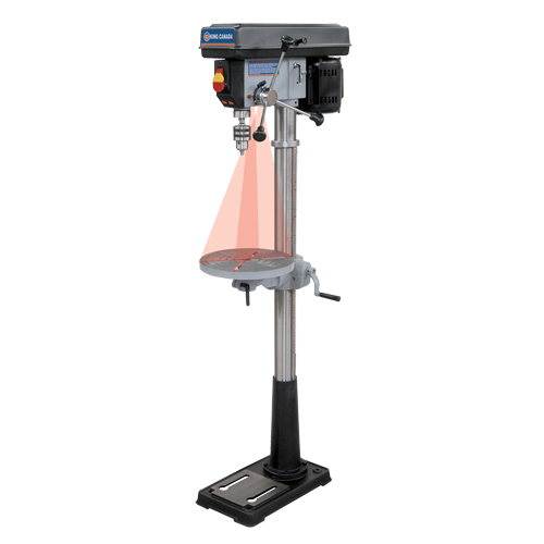 Floor Drill Presses With Laser, 13", 5/8" Chuck, 3600 RPM We Share Industrial Supply