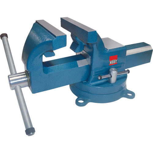 Heavy-Duty Industrial Bench Vises, 4" Jaw Width, 2-3/8" Throat Depth We Share Industrial Supply