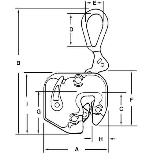 GXL Plate Clamp, 1000 lbs. (0.5 tons), 1/16" - 5/8" Jaw Opening We Share Industrial Supply