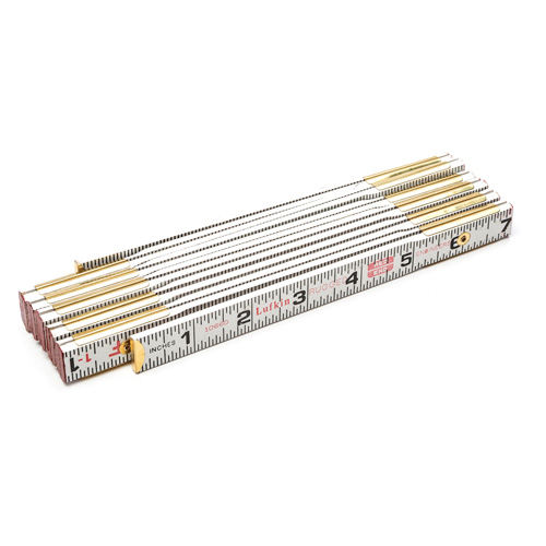 R&egrave;gle en bois pliante, 6' lo, Bois, Graduations de 1/6" We Share Industrial Supply