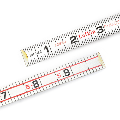 R&egrave;gle en bois pliante, 6' lo, Bois, Graduations de 1/6" We Share Industrial Supply