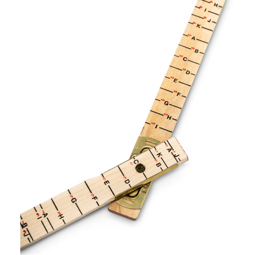 R&egrave;gle de maçon surdimensionn&eacute; Red End, 6' lo, Bois, Graduations de 1/16" We Share Industrial Supply