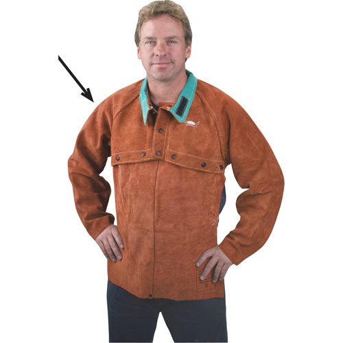 Leather Cape Sleeves, 3X-Large, Lava Brown We Share Industrial Supply