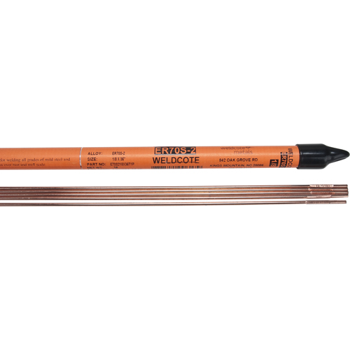 36" Cut Length TIG Rods, 1/8", Triple Deoxidized Steel We Share Industrial Supply