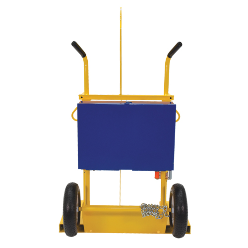 Welding Cylinder Torch Cart, Pneumatic Wheels, 24" W x 19-1/2" L Base, 500 lbs. We Share Industrial Supply