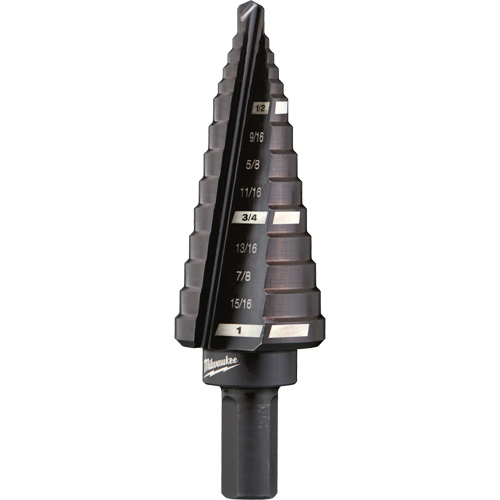 #8 Step Drill Bit, 1/2" - 1" , 1/16" Increments, High Speed Steel We Share Industrial Supply