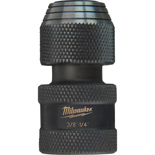 Shockwave Impact Driver Square to Hex Socket Adapter, Impact, 1/4" Drive, 3/8" Socket, 1.875" L We Share Industrial Supply
