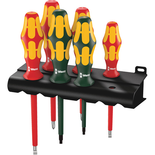 160 i / 168 i /6 VDE Insulated Screwdriver Set, 1000 V, 6 Pcs We Share Industrial Supply