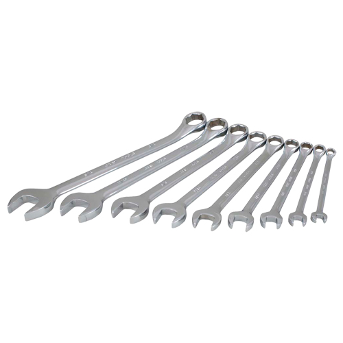 Wrench Set, Combination, 9 Pieces, Imperial We Share Industrial Supply