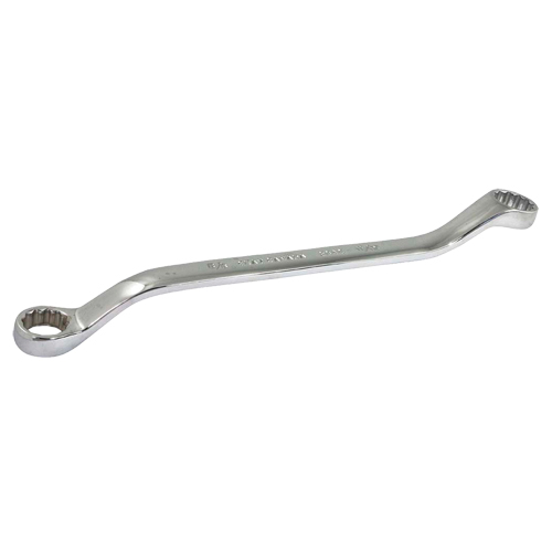 Box Wrench, 12 Point, 5/8" x 11/16", 15° Offset, Chrome Finish We Share Industrial Supply