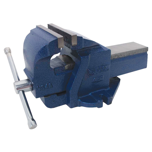 Ductile Iron Mechanics Bench Vise, 4-1/2" Jaw Width, 2-3/5" Throat Depth We Share Industrial Supply
