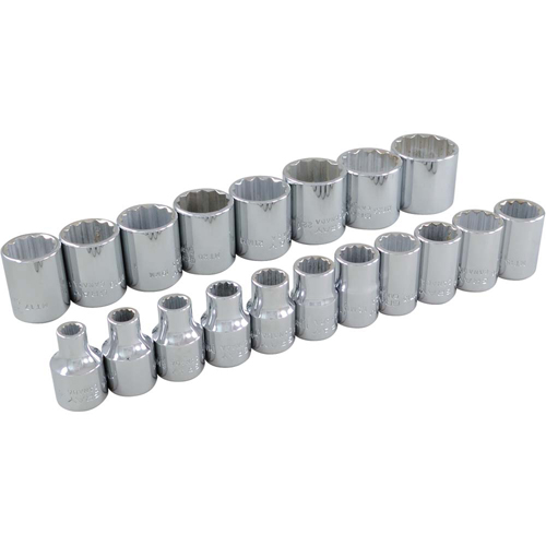 Jeu de douilles, 19 Mcx, Prise de 3/8" We Share Industrial Supply