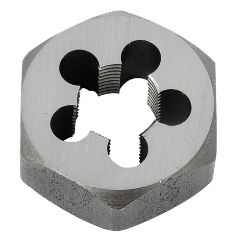 &eacute;crou &agrave; refileter hexagonale, dia. 1"/1-1/16", Filet de 3/8"-18, Acier au carbone/Acier au chrome We Share Industrial Supply