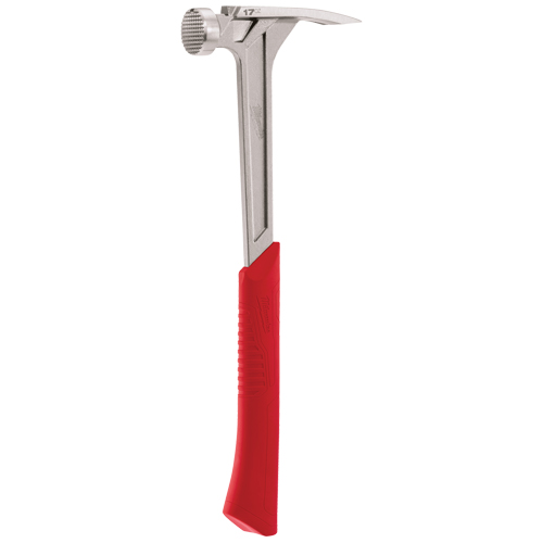 Milled Face Framing Hammer, 17 oz., Solid Steel Handle, 16-1/8" L We Share Industrial Supply