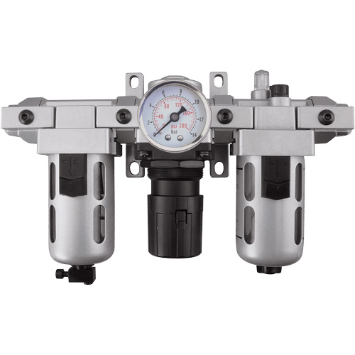 Modular Filter, Regulator & Lubricator (Gauge Included), 1/2" NPT We Share Industrial Supply
