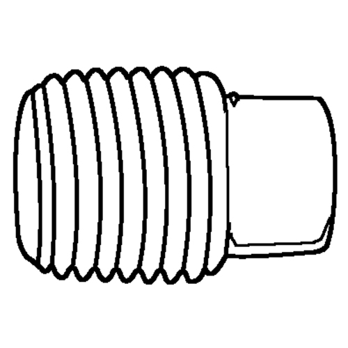 Bouchon de tuyau (t&ecirc;te carr&eacute;e), 1/8" dia., Laiton We Share Industrial Supply
