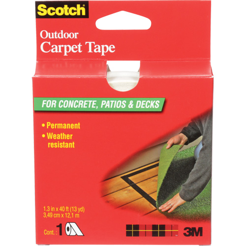 Scotch&reg; Outdoor Carpet Tape, 35 mm (1-2/5") W x 12.2 m (40') L We Share Industrial Supply