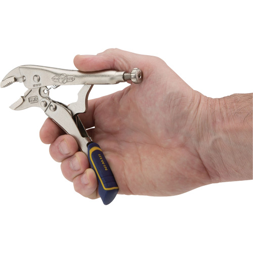 Fast Release Locking Pliers with Wire Cutter, 5" Length, Curved Jaw We Share Industrial Supply