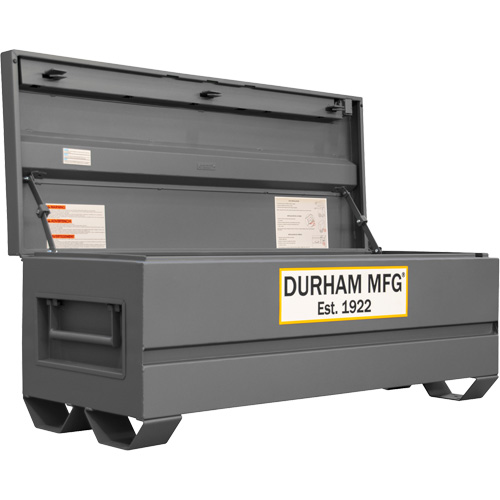 Jobsite Storage Box, 60" x 24" x 22-3/4", Steel, Grey We Share Industrial Supply
