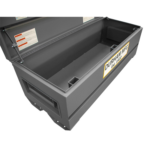 Jobsite Storage Box, 60" x 24" x 22-3/4", Steel, Grey We Share Industrial Supply
