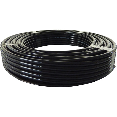 Tube pneumatique &agrave; longue dur&eacute;e de vie, Air, 4 mm/0,15625" DE x 100' lo, Nylon/Polyur&eacute;thane, Noir, 353 psi &agrave; 20°C We Share Industrial Supply