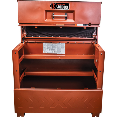 Coffre de style piano avec panneau frontal ouvrant Site-Vault, 60" la x 31" p x 51" h, Orange We Share Industrial Supply