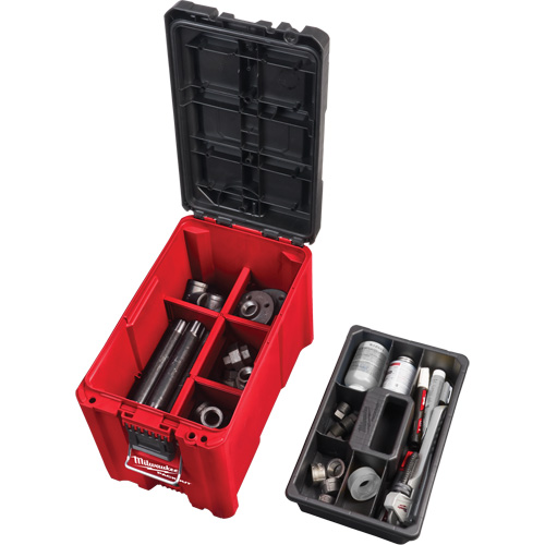 Packout Compact Tool Box, 10" x 16-1/5" x 13", Black/Red We Share Industrial Supply