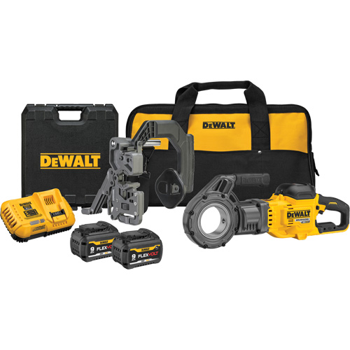 FlexVolt&reg; Max* Cordless Pipe Threader Kit, 30 RPM, 1/2" - 2" Pipe Thread We Share Industrial Supply