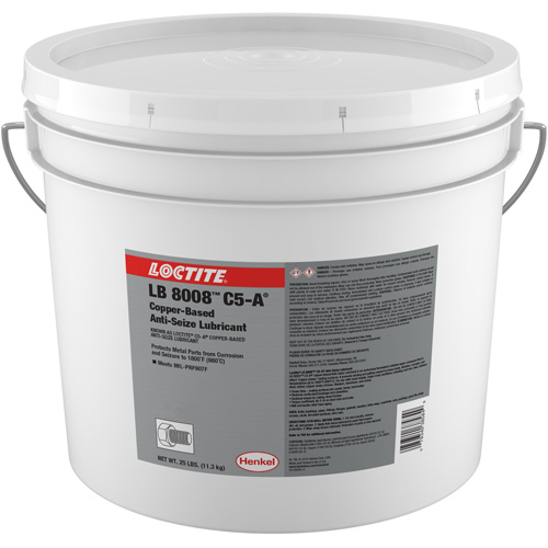 LB 8008 C5-A Copper Anti-Seize Lubricant, 25 lbs., Pail, 1800°F (982°C) Max Temp. We Share Industrial Supply