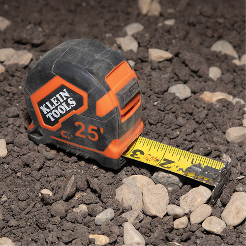 Magnetic Double-Hook Tape Measure, 25', Imperial Graduations We Share Industrial Supply