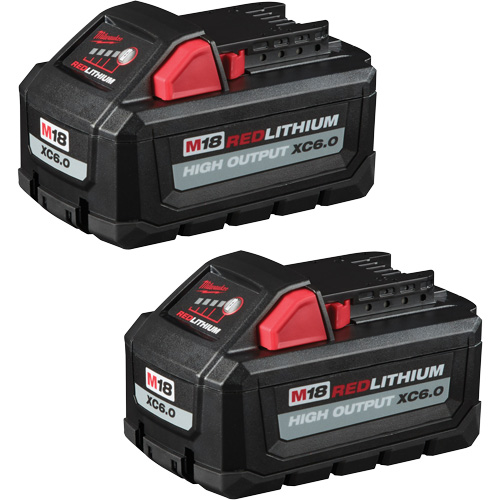 Blocs-piles Redlithium High Output XC6.0, Lithium-ion, 18 V, 6 Ah We Share Industrial Supply