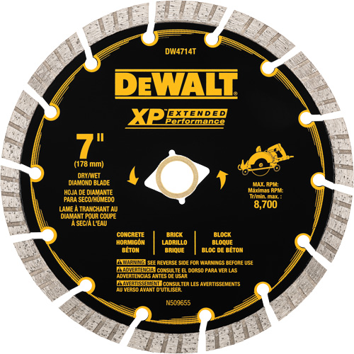 Lame de diamant segment&eacute;e XP Turbo We Share Industrial Supply