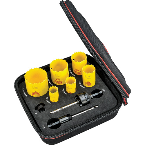 Deep Cut Hole Saw Kit, 9 Pieces We Share Industrial Supply
