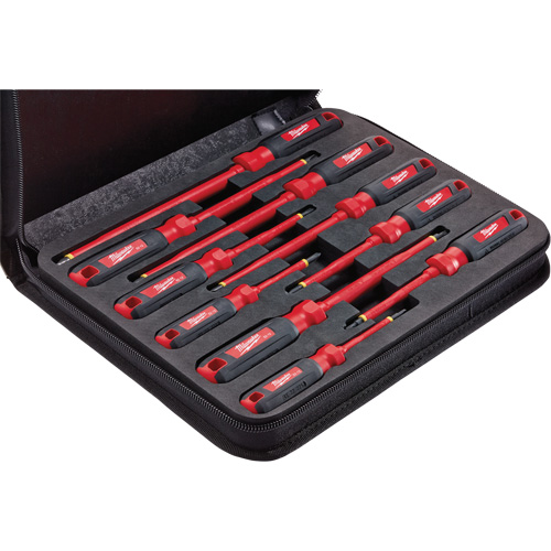Insulated Screwdriver Set with EVA Foam Case, 10 Pcs. We Share Industrial Supply