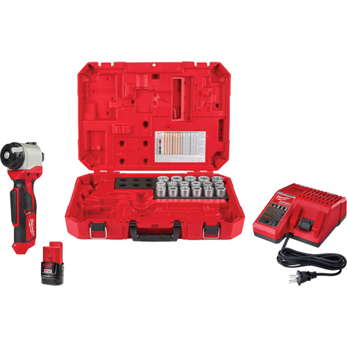 Trousse de pince &agrave; d&eacute;nuder M12 avec 17 bagues en cuivre THHN/XHHW We Share Industrial Supply
