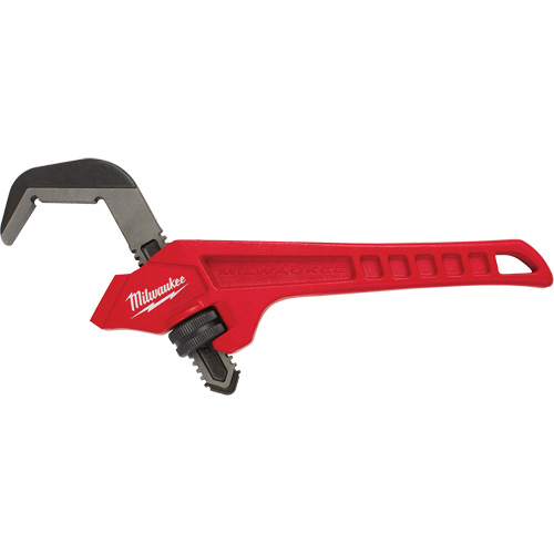 Steel Offset Hex Pipe Wrench, 2-5/8" Jaw Capacity, 10-1/2" Long, Powder Coated Finish, Ergonomic Handle We Share Industrial Supply
