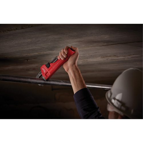 Cheater Adaptable Pipe Wrench, 2-1/2" Jaw Capacity, 18"/24"/10" Long, Powder Coated Finish, Ergonomic Handle We Share Industrial Supply