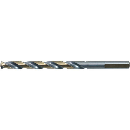Foret &agrave; queue r&eacute;duite et &agrave; 3 m&eacute;plats courte &agrave; tige DRILLCO, Acier rapide, 1/16", 1-7/8" lo, 7/8" Cannelure, 140° Angle We Share Industrial Supply