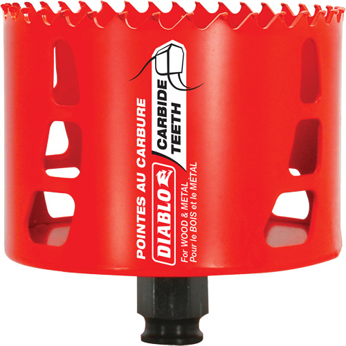 Wood & Metal Hole Saw, 3-5/8", 2-3/8" Depth of Cut, Carbide We Share Industrial Supply
